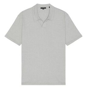 Vince Short Sleeve Johnny Polo in Broad Leaf & Optic White